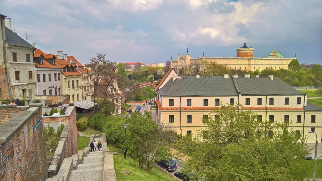 Lublin Stare Miasto Widok na Zamek Lubelski